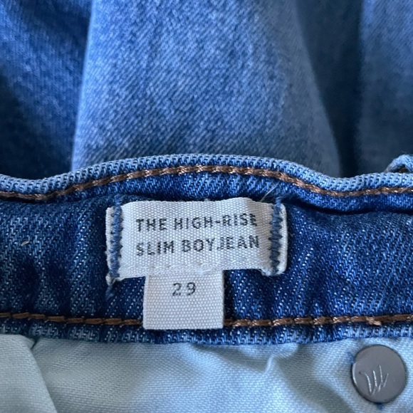 Madewell The High-Rise Slim Boyjean in Lita Wash: Step-Hem Edition 29929 - Picture 13 of 16